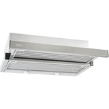 Hota incorporabila telescopica Teka CNL 6415, 385 m³/h, 2 trepte putere+ 1 Turbo, Filtre inox, Control electronic, Sistem de iluminare automat, Motor EcoPower, Clasa A, 60 cm, Inox