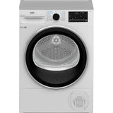 Uscator de rufe Beko B5T69233, 9 kg, Clasa D, Pompa de caldura EcoGentle, RecycledDry, IronFinish, Hygienic Reresh, Hygienic Drying, Alb
