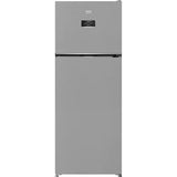 Frigider cu doua usi Beko B3RDNE504HXB, 477 l, No Frost, HarvestFresh, Display, AeroFlow, XXL Bottle holder, Clasa E, H 186,5 cm, Metal Look