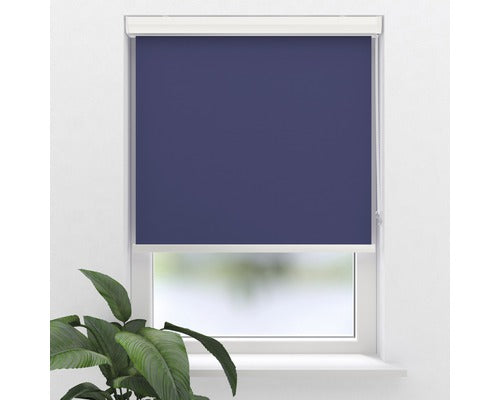 Rulou Opac Soluna V34 Albastru 40x175 Cm, Caseta Alba