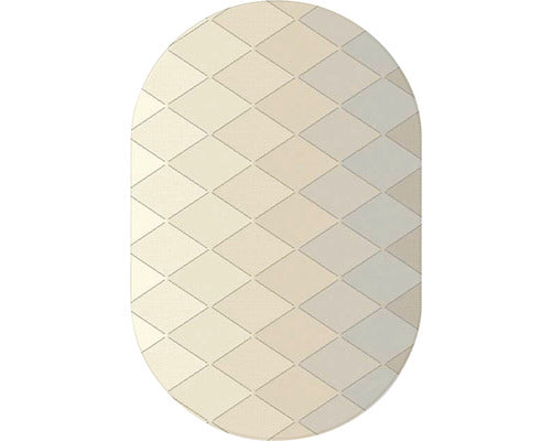 Covor Oval Soho Model Geometric 80x150 Cm
