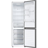 Combina frigorifica HAIER HDW1620CNPK, Total No Frost, 377 l, H 200 cm, Clasa C, Wi-Fi, argintiu