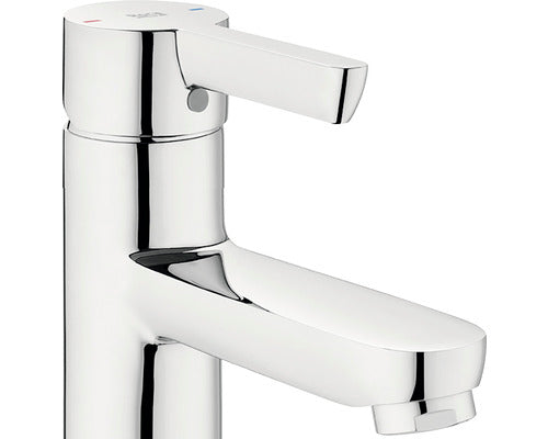 Baterie lavoar monocomanda inalta Roca Saona cu ventil click-clack crom