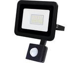 Proiector Cu Led Integrat Starke 30w 2700 Lumeni Ip65, Senzor De Miscare, Lumina Rece, Negru