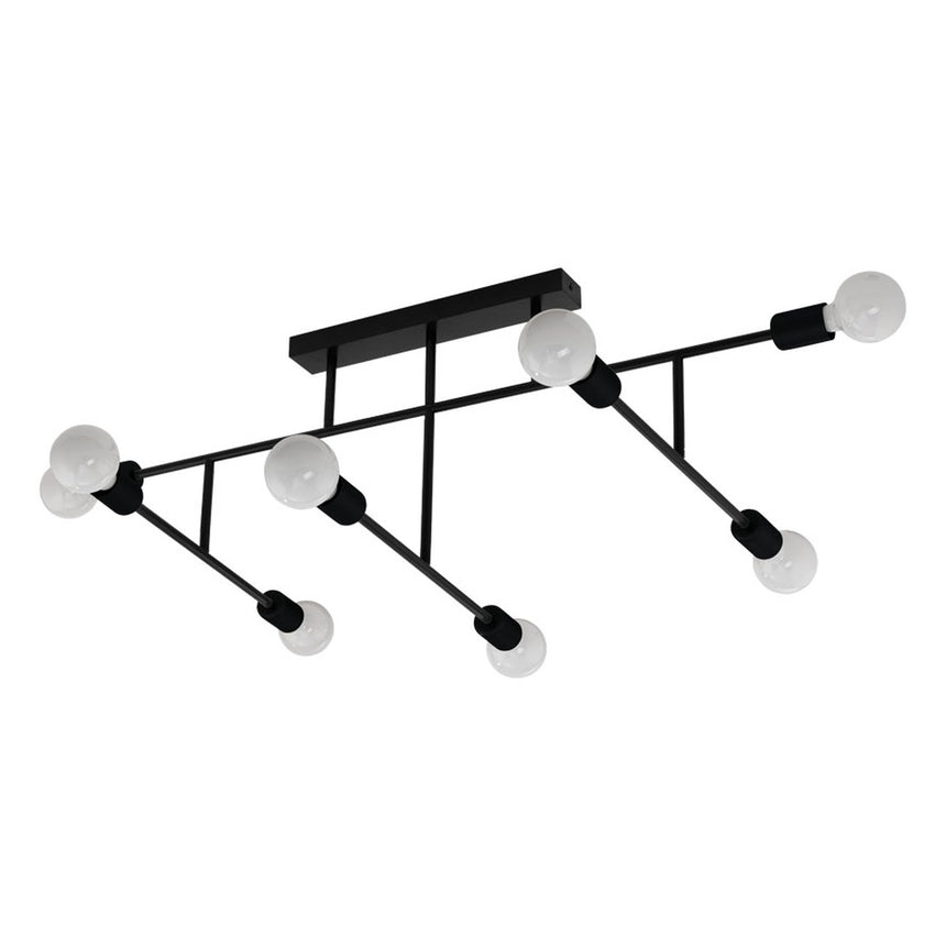 Lustra BELSIANA E27, 98035, Metal, Negru, 8X40W