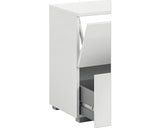 Baza Lavoar Carlos 600, 1 Clapeta 1 Sertar, PAL, 60,2 cm, Alb