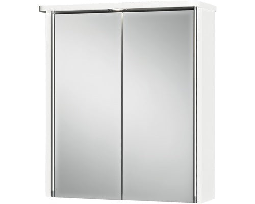 Dulap baie cu oglinda Jokey Tamrus, iluminare LED, PAL, 55x63 cm, alb, IP 20