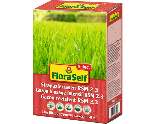Seminte De Gazon Rezistent La Uzura Floraself Select Rsm, 2.31 Kg