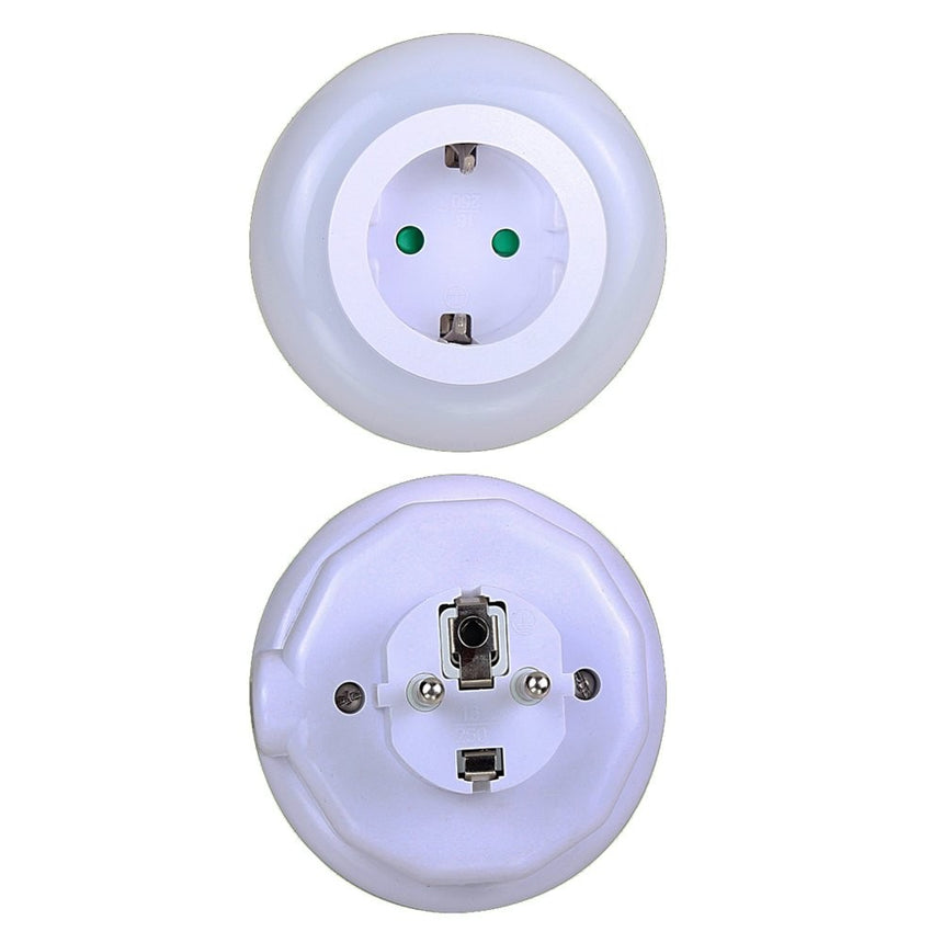Lampa Veghe LED Flink, 0.5W, port priza, lumina rece