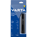 Lanterna LED reincarcabila Varta Night Cutter F20R, 400 lm, USB, Li-Ion 2600 mAh, IPX4, Aluminiu