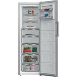 Congelator GRUNDIG GFPN66820X, No Frost, 286 l, H 186 cm, Clasa E, Argintiu
