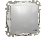 Intrerupator Simplu Schneider Sedna Design, Protectie La Umiditate Ip44, Aluminiu