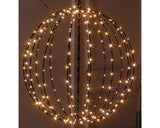 Glob 3d Pentru Exterior Lafiora 205 Led-uri Ø 40 Cm Negru