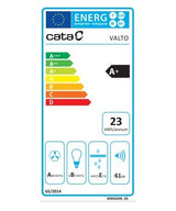 Hota decorativa CATA VALTO 900 XGWH, 1 motor, 575 m3/h, L 90 cm, Alb