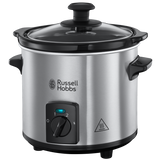 Slow cooker Russell Hobbs Compact Home 25570-56, 145 W, 2 L, Design compact, Vas ceramic, Inox