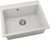 Chiuveta Bucatarie Cu O Cuva Fat Avangard 227 60x51 Cm, Fara Picurator, Fatgranit White