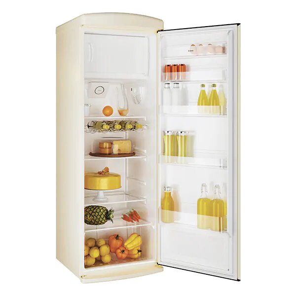 Frigider cu o usa Candy CVRO 6174WH, 311 l, Iluminare LED, Ventilator, Clasa A++, Avena
