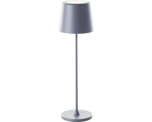 Veioza Brilliant KAAMI, 2W, IP44, metal si plastic, gri