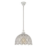 Pendul TALBOT 2, 49717, E27, 60W, Otel, Alb-antichizat, I 1100, Ø 295