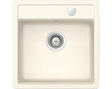 Chiuveta Bucatarie Cu O Cuva Schock Mono N-100s 49x51 Cm, Fara Picurator, Cristadur Magnolia