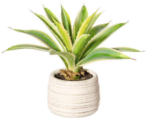 Planta Artificiala Agava In Ghiveci H 25 Cm Verde