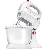 Mixer cu bol MPM MMR-16Z, rotativ, 750W, 3.4l, 5 trepte de viteza, functie TURBO, alb