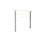 Balustrada Etaj Alsace 100x100 cm Fag cu Cabluri Metalice