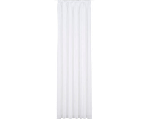 Perdea Cu Inele Ecco, Poliester Reciclat, Uni Alba 300x245 Cm