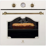 Cuptor incorporabil Electrolux EOA5220FOV, Electric, 72 l, Autocuratare catalitica, Timer, Grill, Clasa A, Crem/Auriu