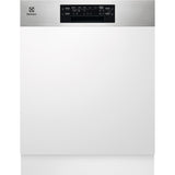 Masina de spalat vase semi-incorporabila Electrolux EEM48300IX, 14 seturi, 8 programe, Clasa D, AirDry, ExtraHygiene, SatelliteClean, 60 cm