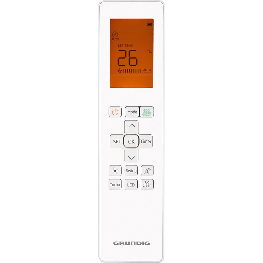 Aer Conditionat GRUNDIG GEHPK120, 12000 BTU, A++/A+, Wi-Fi, Inverter, Kit Instalare Inclus, Alb