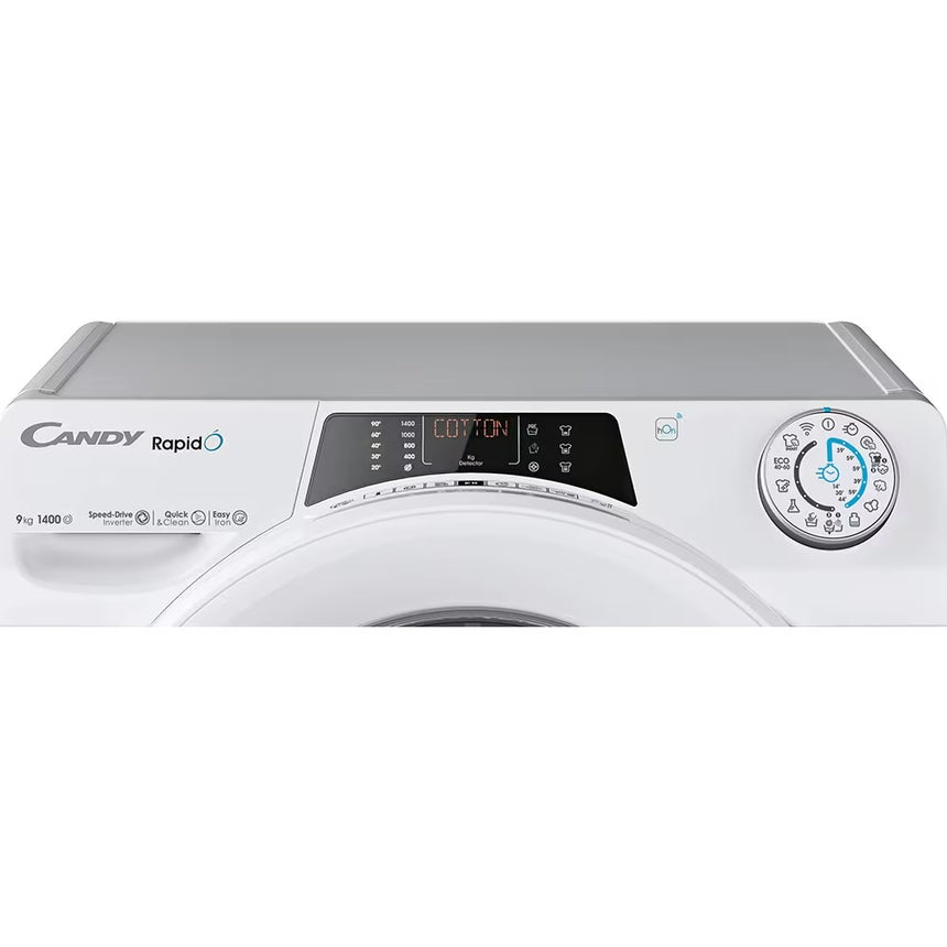 Masina de spalat rufe Candy RO 1496DWMT/1-S, clasa A, 9 kg, 1400 rpm, Motor Inverter, Steam, Mix Power Systems, Conectivitate WiFi/ hOn app, alba