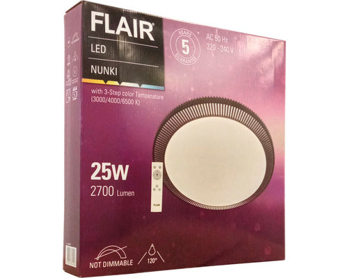 Plafoniera Cu Led Integrat Nunki 25w 2700 Lumeni 3000-6500k, Cu Telecomanda