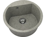 Chiuveta Bucatarie Rotunda Fat Avangard 223 Ø51 Cm, Granixit Tweed