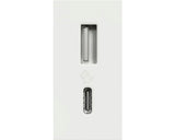 Priza USB Schneider Electric Noua Unica NU301618, 1m tip A + C (15W), Alb