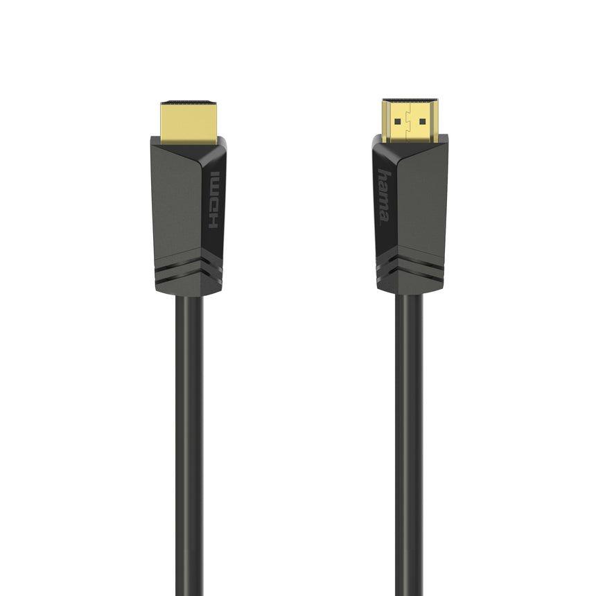 Cablu HDMI Hama 205008, 4k, Ethernet, 7.5 metri aurit, negru