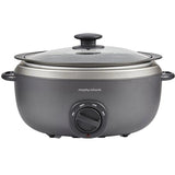 Multicooker MORPHY RICHARDS Titanium 461022EERROM, 6.5l, 290W, 3 programe, Negru-Argintiu