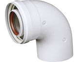 Cot Coaxial 90° 60/100 Pentru Centrale Termice Conventionale