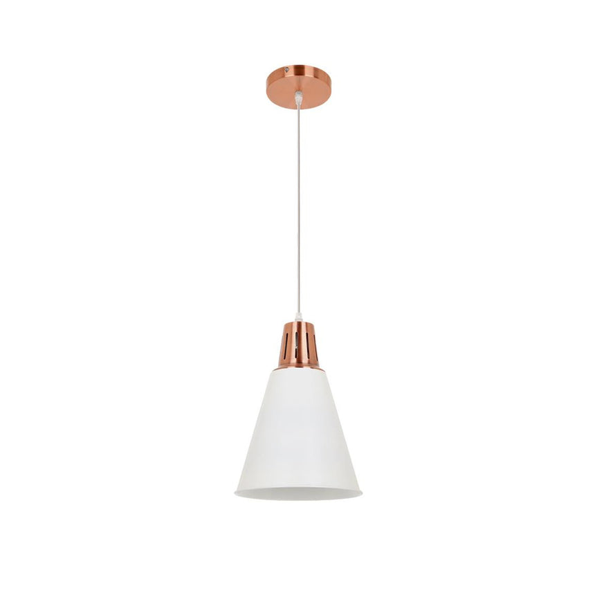 Pendul, Klausen, Metal, 138.5 cm, 1 x E27, 15W, Alb