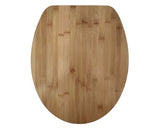 Capac WC FORM & STYLE Bambus, inchidere lenta, 46,2x36,5 cm