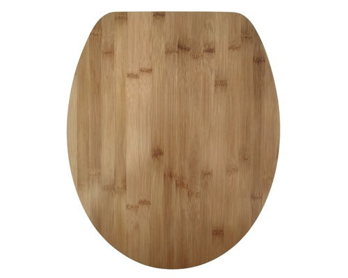 Capac WC FORM & STYLE Bambus, inchidere lenta, 46,2x36,5 cm
