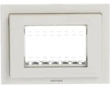 Rama Aparataje Abb Zenit 3 Module Ip55, Capac De Protectie, Alb