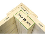 Casuta De Gradina Alopex Medium Cu Podea 120x180 Cm Natur
