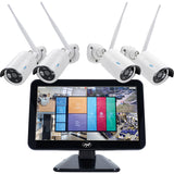 Kit supraveghere video PNI House WiFi650 - 4 camere Full HD Wi-Fi P2P si monitor LCD 12 inch
