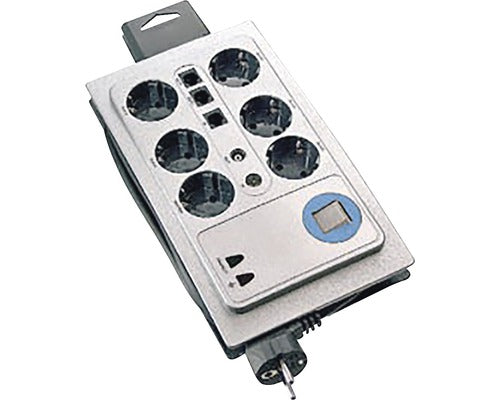 Prelungitor Electric As-schwabe 6 Prize 1, 4m 3680w Gri, Cu Intrerupator, Protectie La Supratensiune, Tv Si Telefon