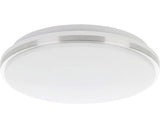 Plafoniera Cu Led Integrat Marunella 18w 2000 Lumeni, Nichel/alb Cu Efecte De Cristale