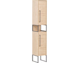 Dulap Baie Inalt Limone 300, 2 Usi, PAL, 30,4x183,4 cm, Stejar Deschis