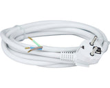 Cablu De Alimentare (H05vv-f) 3x1, 5mm² 3m 3680w Alb