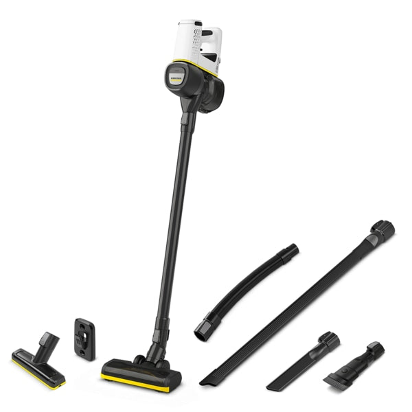 Aspirator Vertical Karcher VC 4 Cordless Myhome Car, 0.65l, 21.6V, Autonomie Maxima 30 Min, Alb-Negru