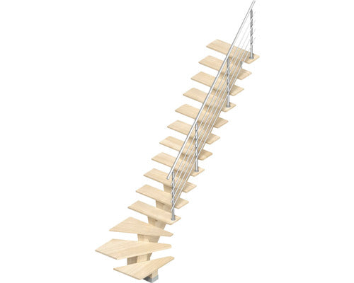 Balustrada Pertura Agape Pentru Scara Rasucita 1/4, Crom